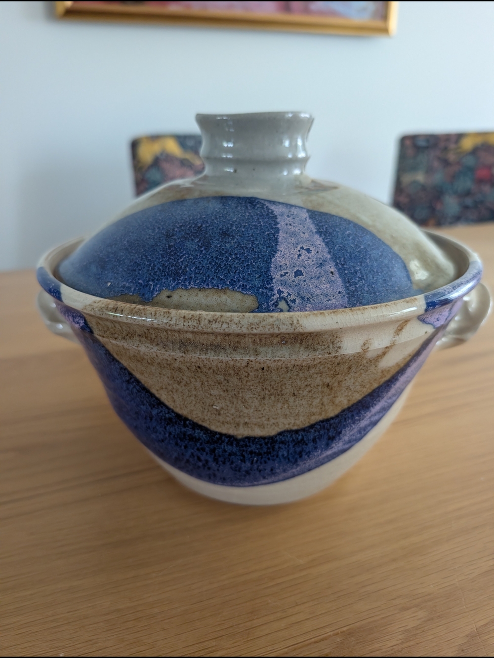 Handmade SIGNED Ceramic Steamer Pot